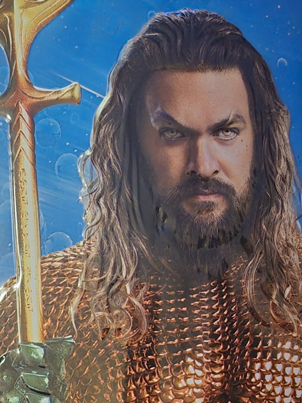 Aquaman ice/popcorn bucket with matching plastic lidded cup